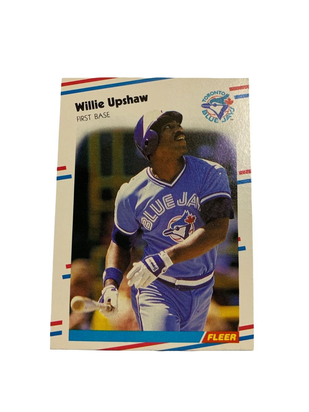 1988 Fleer #124 Willie Upshaw Toronto Blue Jays MLB Baseball Card Vintage
